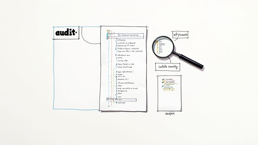 A developer at a clean desk, applying principles from a book to their code on a large monitor.