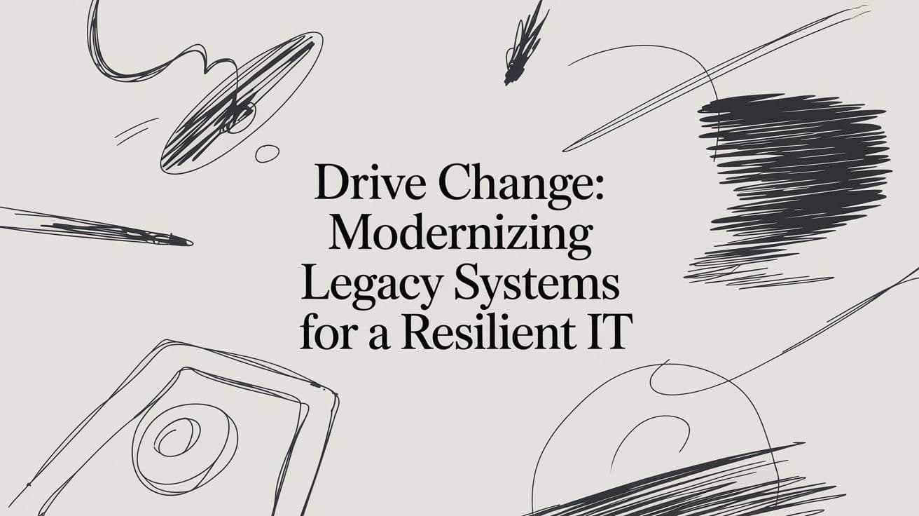 Cover Image for Drive Change: modernizing legacy systems for a resilient IT
