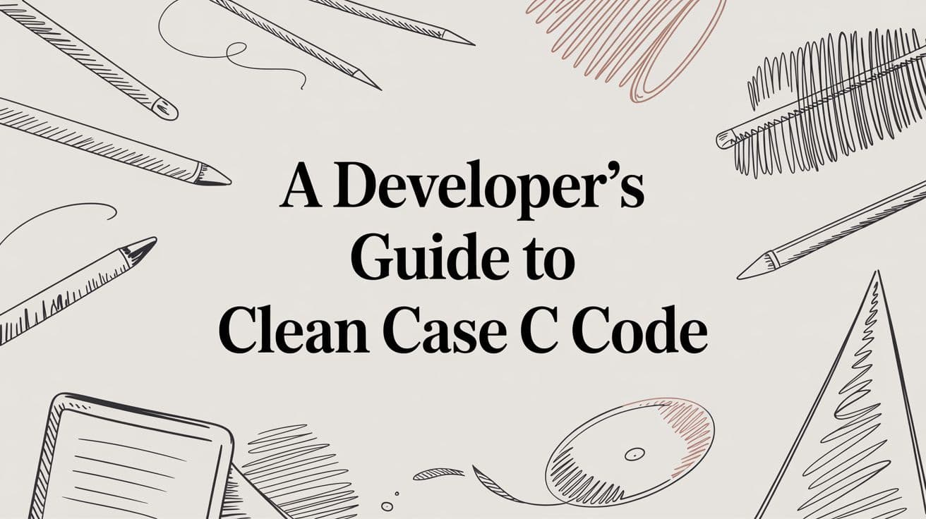 Cover Image for Guía para desarrolladores sobre código C limpio con switch/case