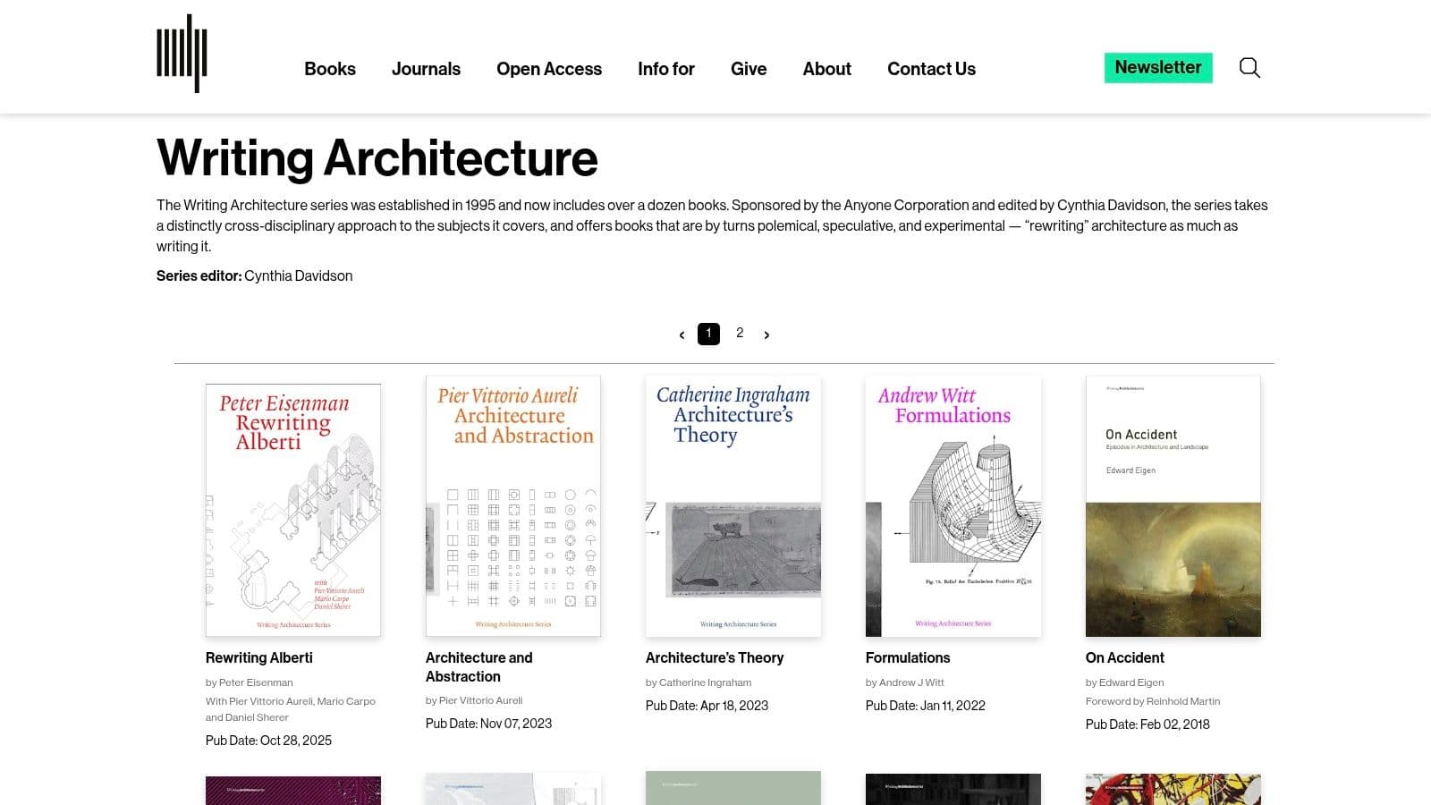 MIT Press (Architecture & Urbanism)